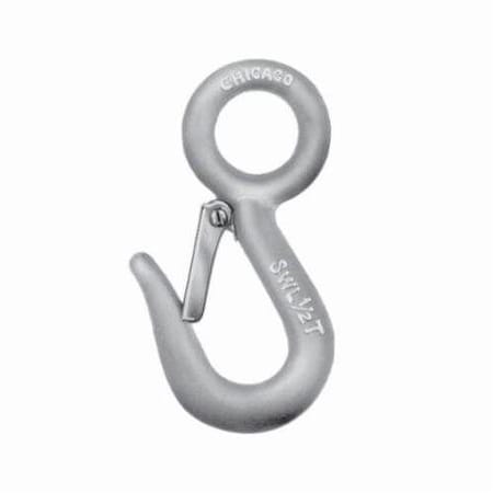 Chicago Hardware Safety Snap Hook, 1000 Lb Load, Eye Attachment, Drop Forged Steel 22960 9
